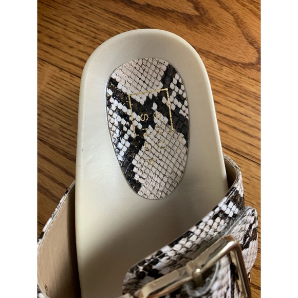 Shu Shop Snakeskin Platform Sandals Size 6 - Picture 4 of 6